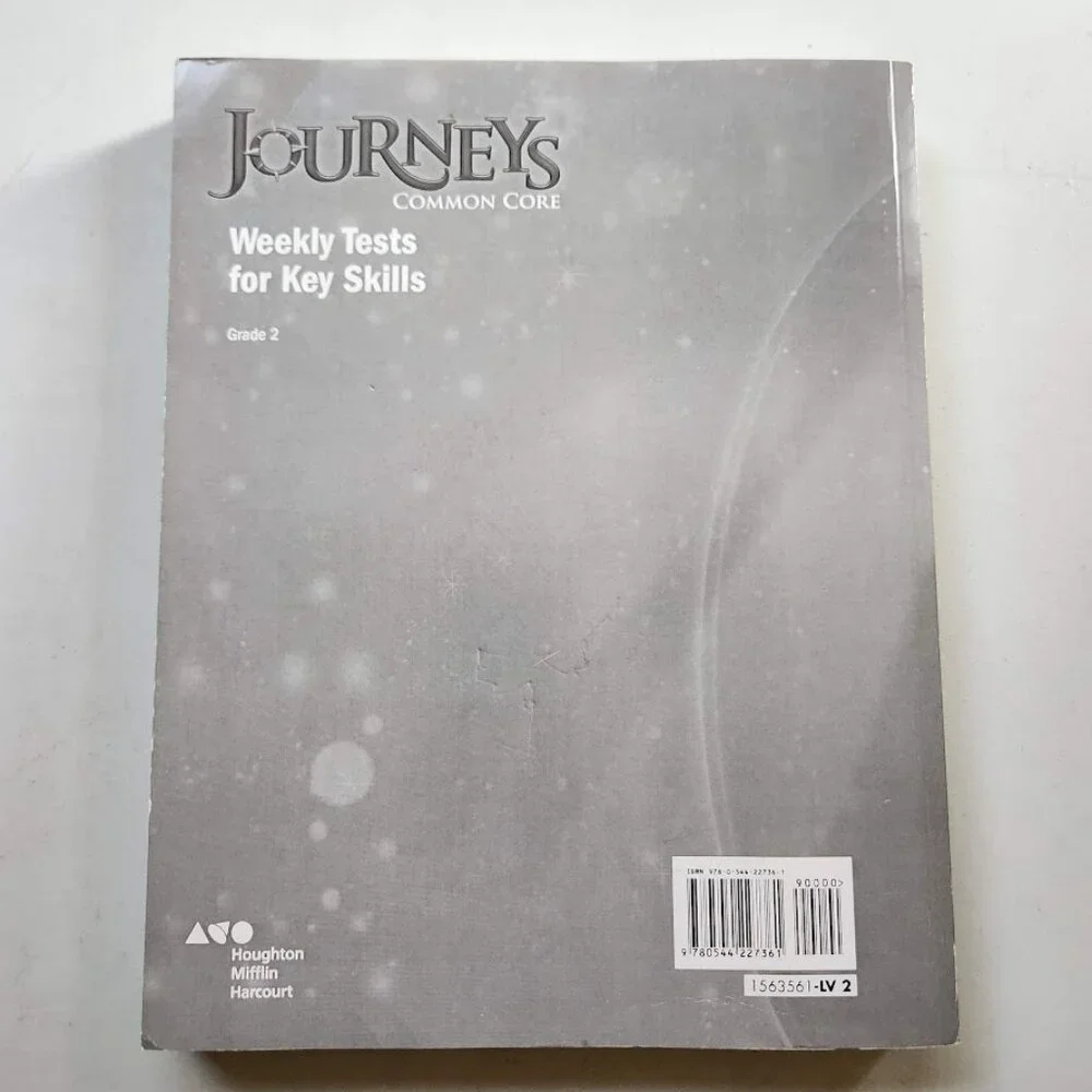 Journeys Common Core Weekly Assessments Grade 2 Book Workbook Textbook Paperback
